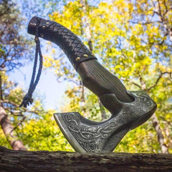 Fully Hand-Forged Vine Viking Axe Best Gift | Wedding Gift, Anniversary Gift, Christmas, Best Gift For Him - Image 6