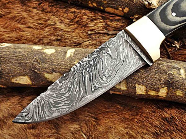 Custom Handmade Damascus Steel Skinner Knife | Christmas Gift, Birthday Gift, Wedding Gift, Anniversary Gift, Valentine's Gift - Image 3