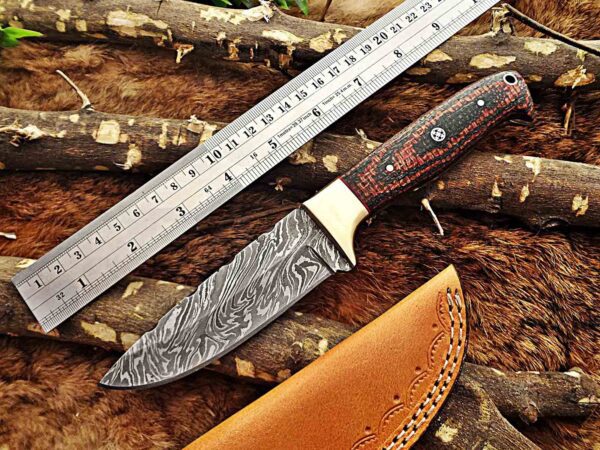 Custom Handmade Damascus Steel Skinner Knife | Christmas Gift, Birthday Gift, Wedding Gift, Anniversary Gift, Valentine's Gift