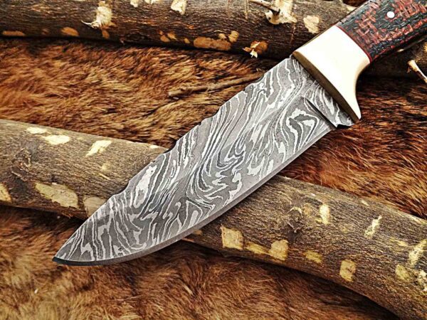 Custom Handmade Damascus Steel Skinner Knife | Christmas Gift, Birthday Gift, Wedding Gift, Anniversary Gift, Valentine's Gift - Image 3