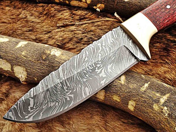 Custom Handmade Damascus Steel Skinner Knife | Christmas Gift, Birthday Gift, Wedding Gift, Anniversary Gift, Valentine's Gift - Image 3