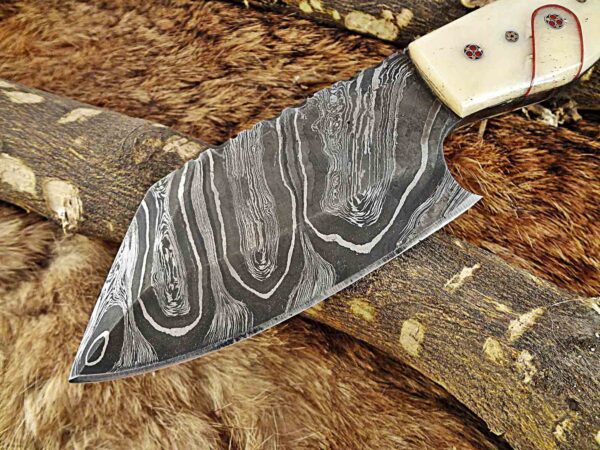 Custom Handmade Damascus Steel Hunting Skinner Knife | Christmas Gift, Birthday Gift, Wedding Gift, Anniversary Gift, Valentine's Gift - Image 3