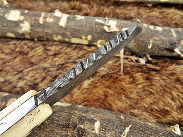 Custom Handmade Damascus Steel Hunting Skinner Knife | Christmas Gift, Birthday Gift, Wedding Gift, Anniversary Gift, Valentine's Gift - Image 6