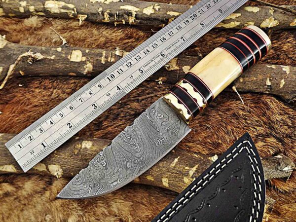 Custom Handmade Damascus Steel Hunting Skinner Knife | Christmas Gift, Birthday Gift, Wedding Gift, Anniversary Gift, Valentine's Gift