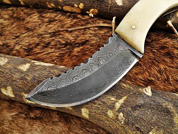 Custom Handmade Damascus Steel Skinner Knife | Christmas Gift, Birthday Gift, Wedding Gift, Anniversary Gift, Valentine's Gift - Image 3