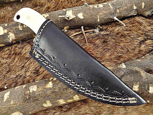 Custom Handmade Damascus Steel Skinner Knife | Christmas Gift, Birthday Gift, Wedding Gift, Anniversary Gift, Valentine's Gift - Image 7