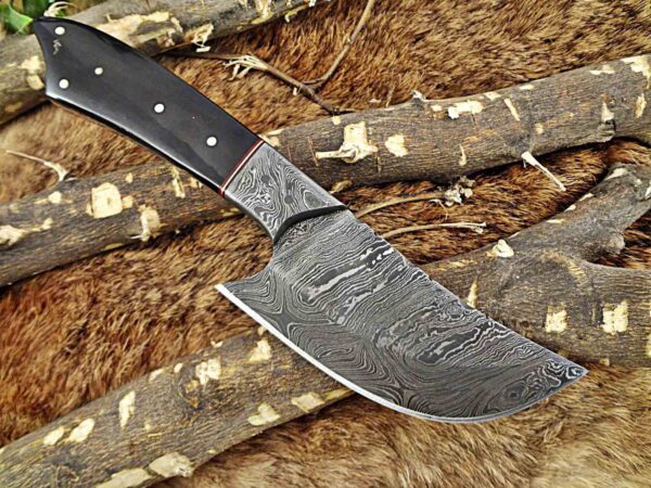 Custom Handmade Damascus Steel Gut Hook Skinner Knife | Christmas Gift, Birthday Gift, Wedding Gift, Anniversary Gift, Valentine's Gift - Image 4