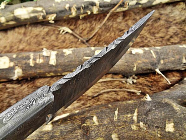 Custom Handmade Damascus Steel Gut Hook Skinner Knife | Christmas Gift, Birthday Gift, Wedding Gift, Anniversary Gift, Valentine's Gift - Image 6