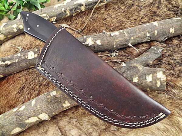 Custom Handmade Damascus Steel Gut Hook Skinner Knife | Christmas Gift, Birthday Gift, Wedding Gift, Anniversary Gift, Valentine's Gift - Image 7