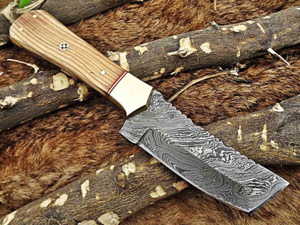 Custom Handmade Damascus Steel Tento Skinner Knife | Christmas Gift, Birthday Gift, Wedding Gift, Anniversary Gift, Valentine's Gift - Image 4