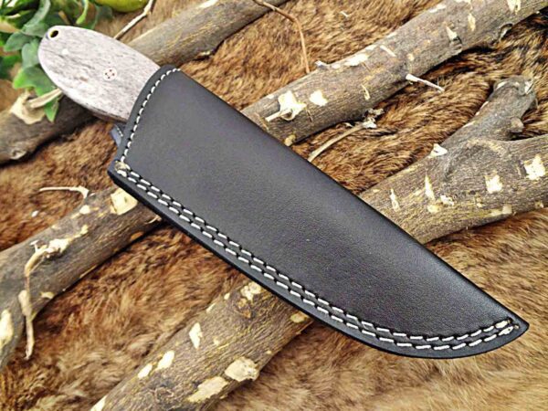 Custom Handmade Damascus Steel Gut Hook Skinner Knife | Christmas Gift, Birthday Gift, Wedding Gift, Anniversary Gift, Valentine's Gift - Image 7