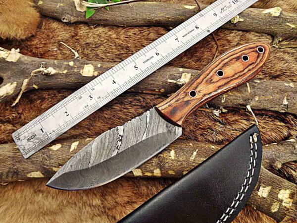 Custom Handmade Damascus Steel Skinner Knife | Christmas Gift, Birthday Gift, Wedding Gift, Anniversary Gift, Valentine's Gift