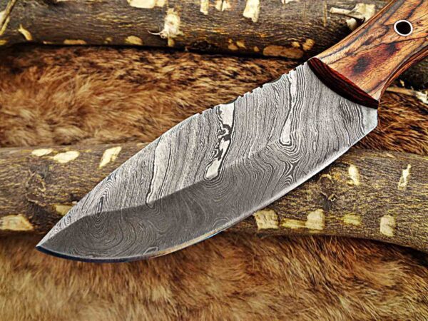 Custom Handmade Damascus Steel Skinner Knife | Christmas Gift, Birthday Gift, Wedding Gift, Anniversary Gift, Valentine's Gift - Image 3