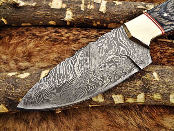 Custom Handmade Damascus Steel Skinner Knife | Christmas Gift, Birthday Gift, Wedding Gift, Anniversary Gift, Valentine's Gift - Image 3