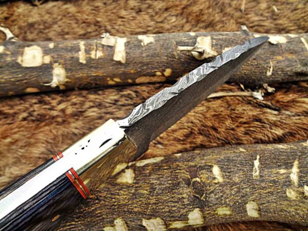 Custom Handmade Damascus Steel Skinner Knife | Christmas Gift, Birthday Gift, Wedding Gift, Anniversary Gift, Valentine's Gift - Image 6