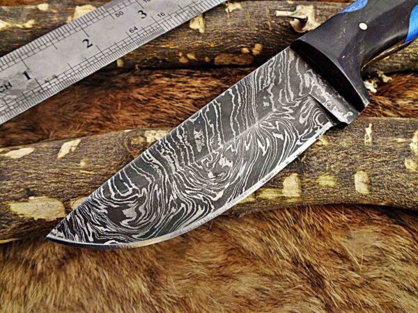 Custom Handmade Damascus Steel Skinner Knife | Christmas Gift, Birthday Gift, Wedding Gift, Anniversary Gift, Valentine's Gift - Image 3