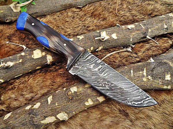 Custom Handmade Damascus Steel Skinner Knife | Christmas Gift, Birthday Gift, Wedding Gift, Anniversary Gift, Valentine's Gift - Image 5