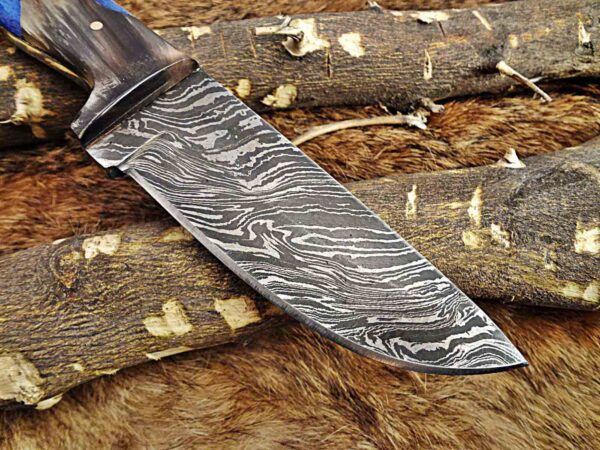 Custom Handmade Damascus Steel Skinner Knife | Christmas Gift, Birthday Gift, Wedding Gift, Anniversary Gift, Valentine's Gift - Image 7