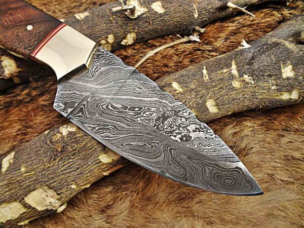 Custom Handmade Damascus Steel Skinner Knife | Christmas Gift, Birthday Gift, Wedding Gift, Anniversary Gift, Valentine's Gift - Image 4