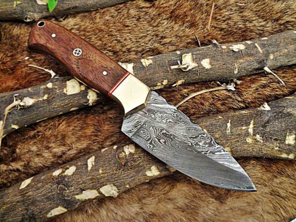 Custom Handmade Damascus Steel Skinner Knife | Christmas Gift, Birthday Gift, Wedding Gift, Anniversary Gift, Valentine's Gift - Image 4