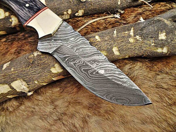 Custom Handmade Damascus Steel Skinner Knife | Christmas Gift, Birthday Gift, Wedding Gift, Anniversary Gift, Valentine's Gift - Image 4