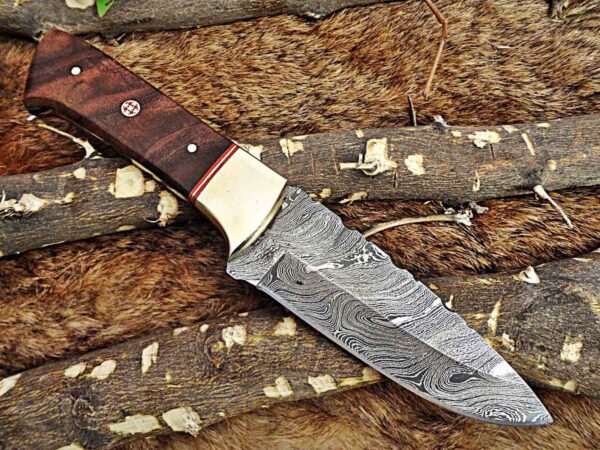 Custom Handmade Damascus Steel Skinner Knife | Christmas Gift, Birthday Gift, Wedding Gift, Anniversary Gift, Valentine's Gift - Image 4