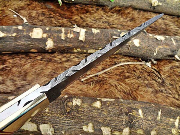 Custom Handmade Damascus Steel Skinner Knife | Christmas Gift, Birthday Gift, Wedding Gift, Anniversary Gift, Valentine's Gift - Image 6