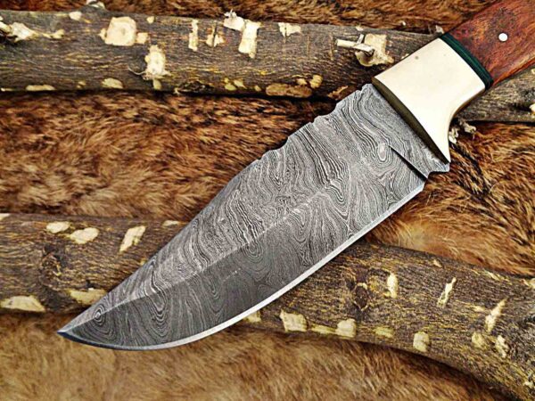 Custom Handmade Damascus Steel Skinner Knife | Christmas Gift, Birthday Gift, Wedding Gift, Anniversary Gift, Valentine's Gift - Image 3