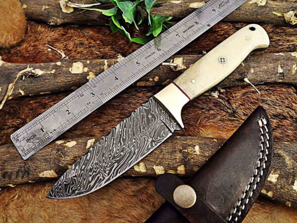 Custom Handmade Damascus Steel Skinner Knife | Christmas Gift, Birthday Gift, Wedding Gift, Anniversary Gift, Valentine's Gift