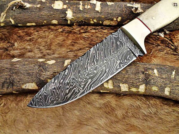 Custom Handmade Damascus Steel Skinner Knife | Christmas Gift, Birthday Gift, Wedding Gift, Anniversary Gift, Valentine's Gift - Image 3