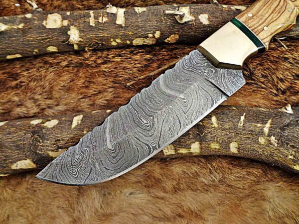 Custom Handmade Damascus Steel Skinner Knife | Christmas Gift, Birthday Gift, Wedding Gift, Anniversary Gift, Valentine's Gift - Image 3