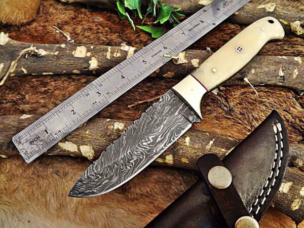 Custom Handmade Damascus Steel Skinner Knife | Christmas Gift, Birthday Gift, Wedding Gift, Anniversary Gift, Valentine's Gift