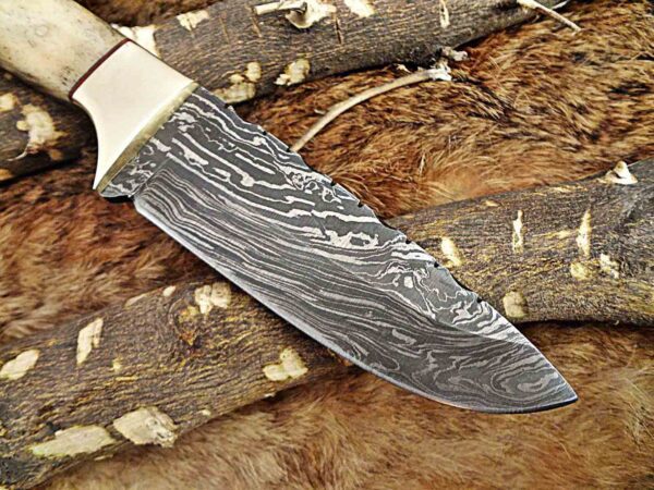 Custom Handmade Damascus Steel Skinner Knife | Christmas Gift, Birthday Gift, Wedding Gift, Anniversary Gift, Valentine's Gift - Image 4