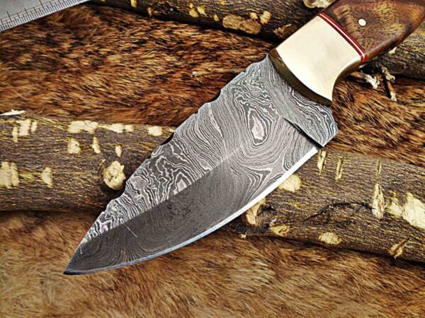 Custom Handmade Damascus Steel Skinner Knife | Christmas Gift, Birthday Gift, Wedding Gift, Anniversary Gift, Valentine's Gift - Image 3