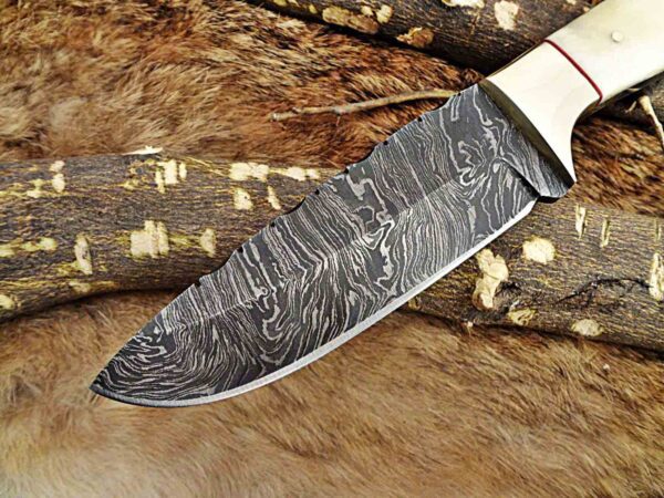 Custom Handmade Damascus Steel Skinner Knife | Christmas Gift, Birthday Gift, Wedding Gift, Anniversary Gift, Valentine's Gift - Image 3