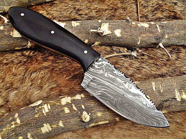 Custom Handmade Damascus Steel Skinner Knife | Christmas Gift, Birthday Gift, Wedding Gift, Anniversary Gift, Valentine's Gift - Image 3