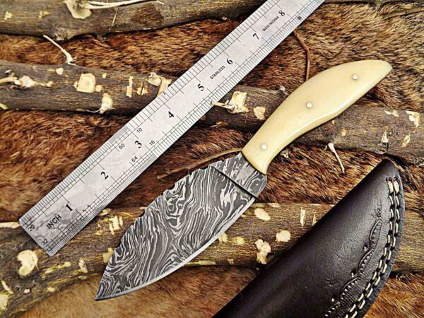 Custom Handmade Damascus Steel Skinner Knife | Christmas Gift, Birthday Gift, Wedding Gift, Anniversary Gift, Valentine's Gift