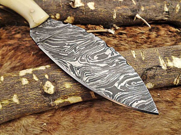 Custom Handmade Damascus Steel Skinner Knife | Christmas Gift, Birthday Gift, Wedding Gift, Anniversary Gift, Valentine's Gift - Image 4