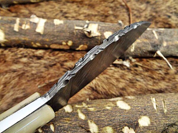 Custom Handmade Damascus Steel Skinner Knife | Christmas Gift, Birthday Gift, Wedding Gift, Anniversary Gift, Valentine's Gift - Image 6