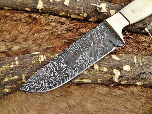 Custom Handmade Damascus Steel Skinner Knife | Christmas Gift, Birthday Gift, Wedding Gift, Anniversary Gift, Valentine's Gift - Image 3