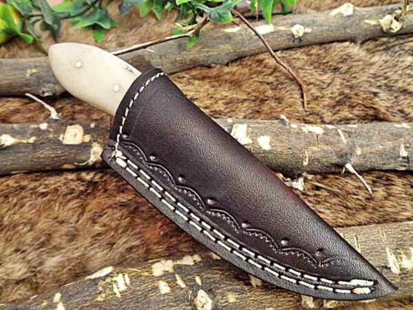 Custom Handmade Damascus Steel Skinner Knife | Christmas Gift, Birthday Gift, Wedding Gift, Anniversary Gift, Valentine's Gift - Image 7