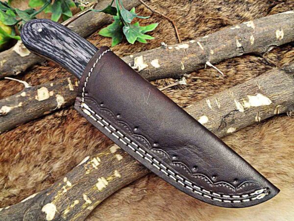 Custom Handmade Damascus Steel Skinner Knife | Christmas Gift, Birthday Gift, Wedding Gift, Anniversary Gift, Valentine's Gift - Image 7