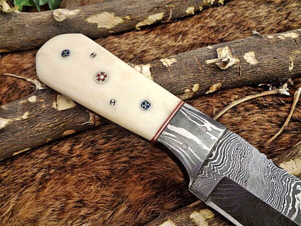 Custom Handmade Damascus Steel Tento Skinner Knife | Christmas Gift, Birthday Gift, Wedding Gift, Anniversary Gift, Valentine's Gift - Image 5