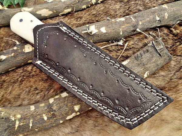 Custom Handmade Damascus Steel Tento Skinner Knife | Christmas Gift, Birthday Gift, Wedding Gift, Anniversary Gift, Valentine's Gift - Image 7