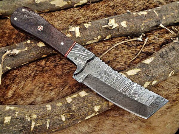 Custom Handmade Damascus Steel Tento Skinner Knife | Christmas Gift, Birthday Gift, Wedding Gift, Anniversary Gift, Valentine's Gift - Image 4