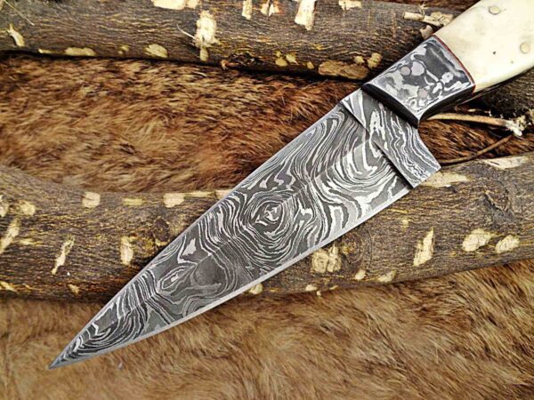 Custom Handmade Damascus Steel Skinner Knife | Christmas Gift, Birthday Gift, Wedding Gift, Anniversary Gift, Valentine's Gift - Image 3