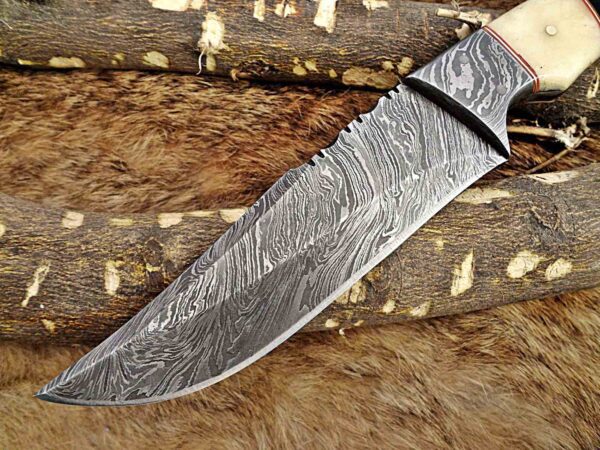 Custom Handmade Damascus Steel Skinner Knife | Christmas Gift, Birthday Gift, Wedding Gift, Anniversary Gift, Valentine's Gift - Image 3