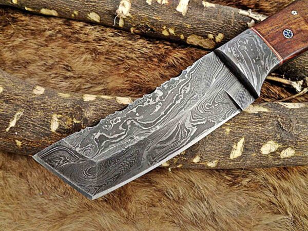 Custom Handmade Damascus Steel Tento Skinner Knife | Christmas Gift, Birthday Gift, Wedding Gift, Anniversary Gift, Valentine's Gift - Image 3