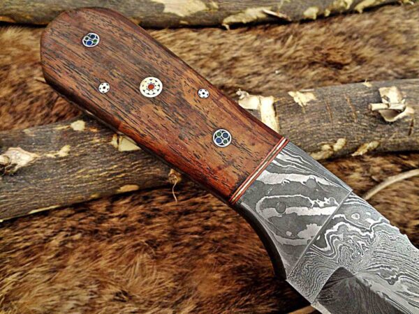 Custom Handmade Damascus Steel Tento Skinner Knife | Christmas Gift, Birthday Gift, Wedding Gift, Anniversary Gift, Valentine's Gift - Image 5