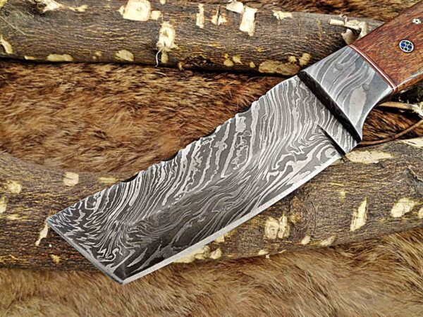 Custom Handmade Damascus Steel Tento Skinner Knife | Christmas Gift, Birthday Gift, Wedding Gift, Anniversary Gift, Valentine's Gift - Image 3